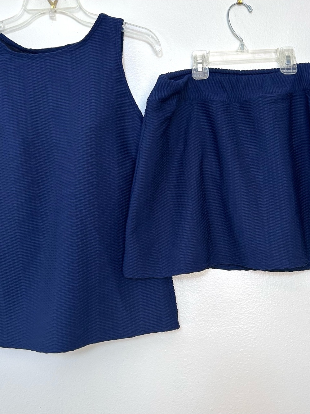 NWOT Lands’ End Classic Navy Tankini Swimwear 2 Piece Size 14